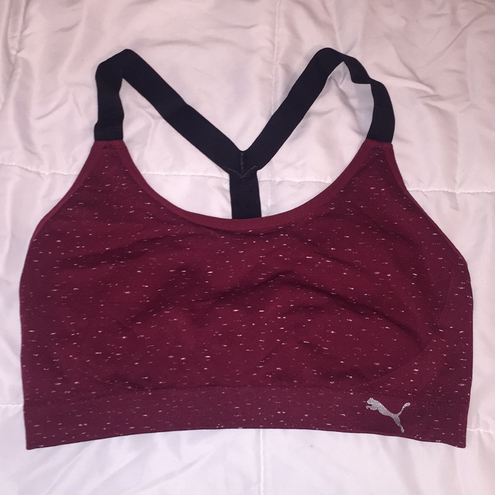 Puma Maroon Sports Bra